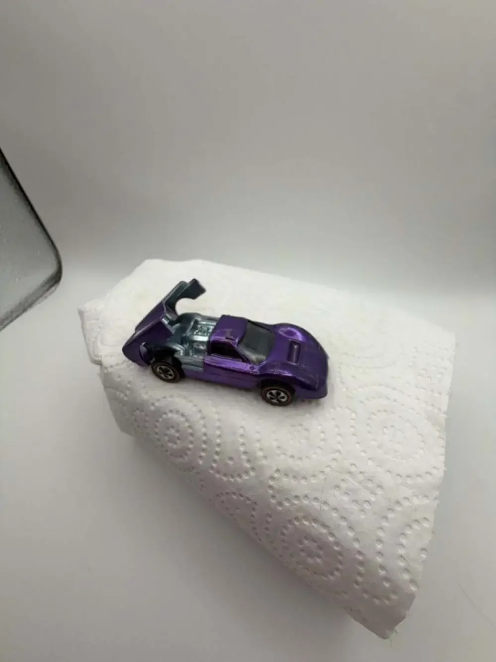 Vintage Hot Wheels Redline Ford J-Car Purple Diecast Toy Car